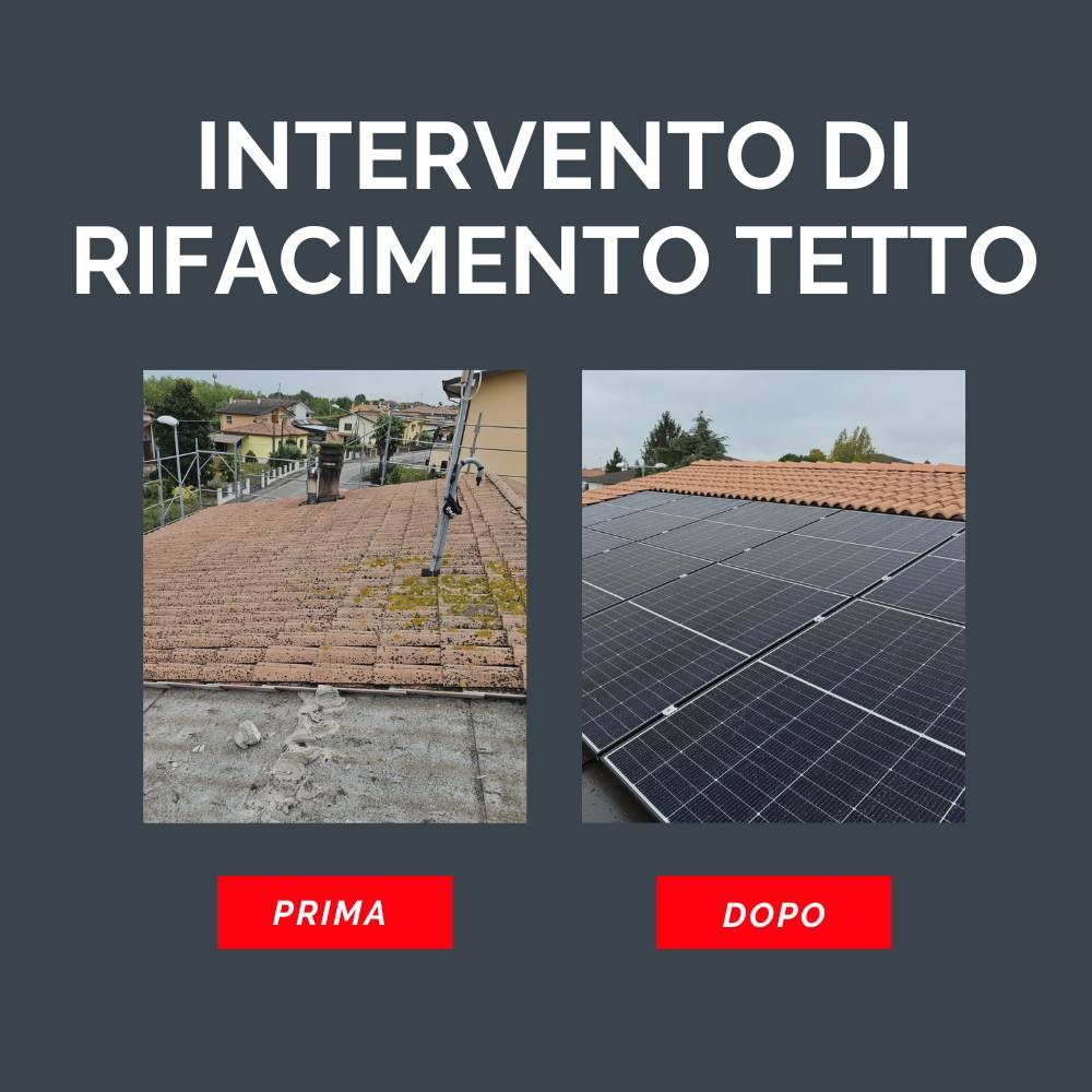 Prima e dopo di un tetto