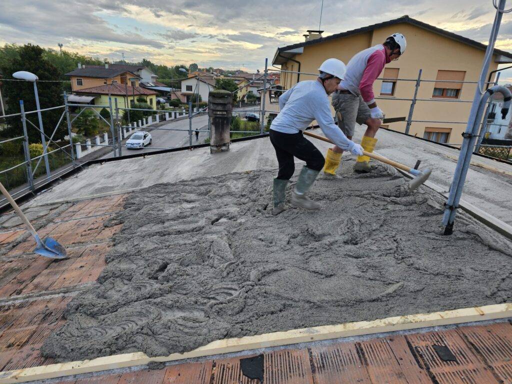 stesura cappa sabbia copertura tetti