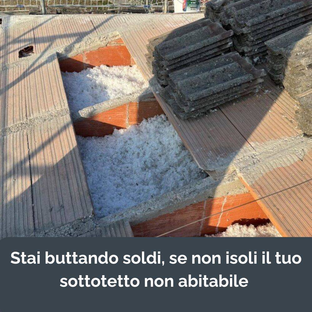 Isolamento sottotetto non abitabile